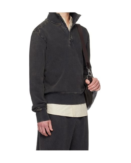 Entire studios Gray Buttoned Sweater for men
