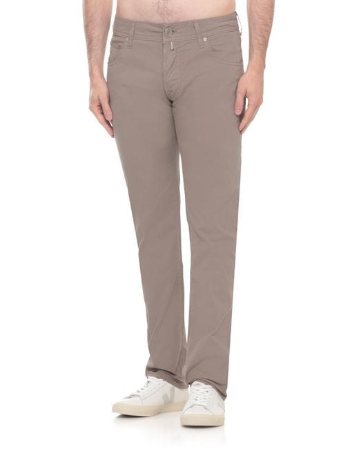 Jacob Cohen Gray Five-Pocket Pants for men