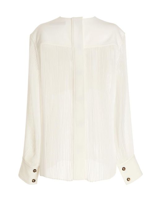 Proenza Schouler White Logo Long-Sleeved Shirt