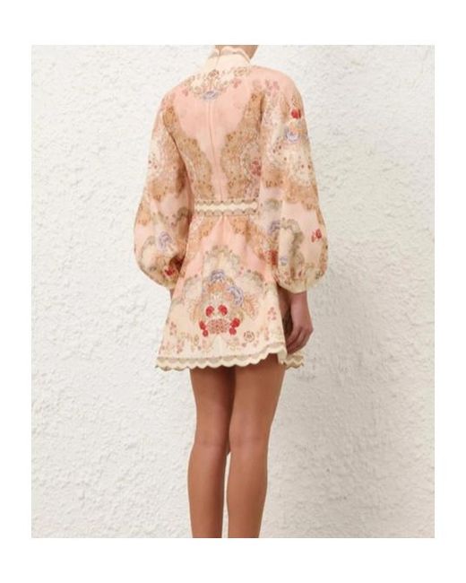 Zimmermann Natural Mini Dress