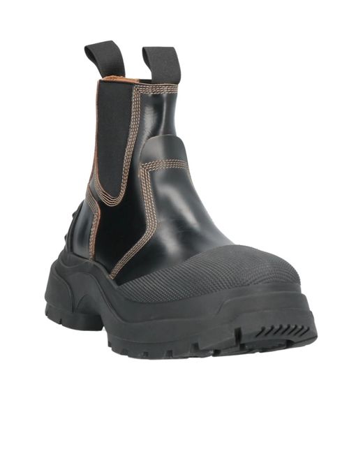 Maison Margiela Gray Two-Tone Platform Leather Boots