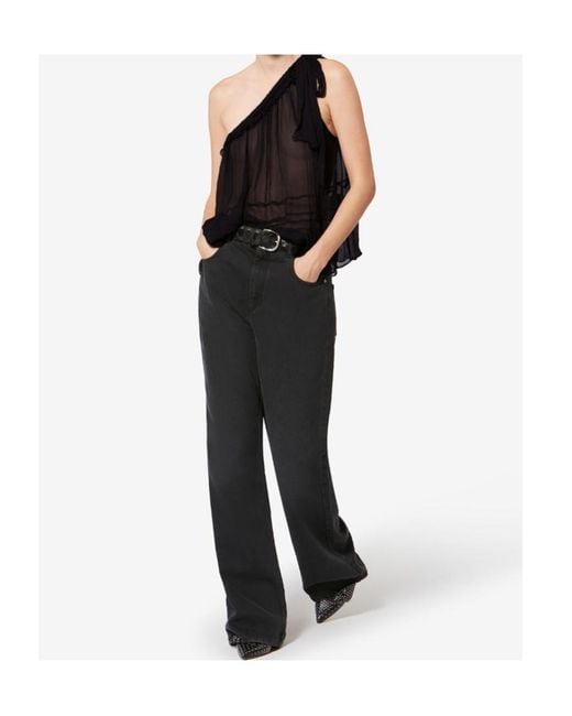 Isabel Marant Black Loeva Top