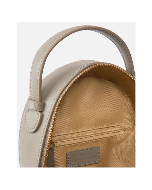 Pinko Gray Love Click Matelassé Backpack
