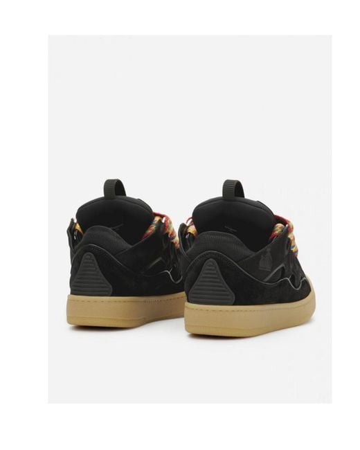 Lanvin Black Curb Low-Top Sneakers for men