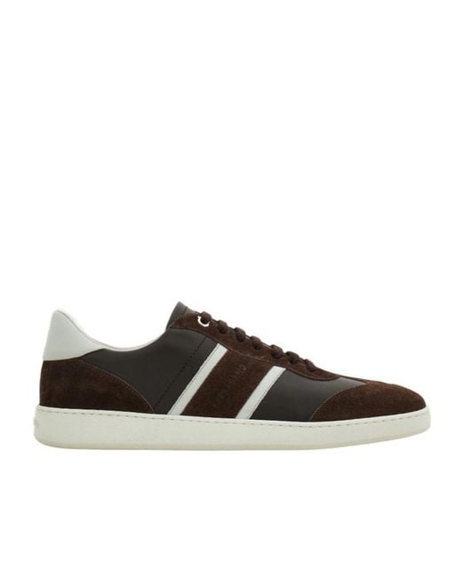 Ferragamo Brown Ferragamo Low-Top Sneakers for men