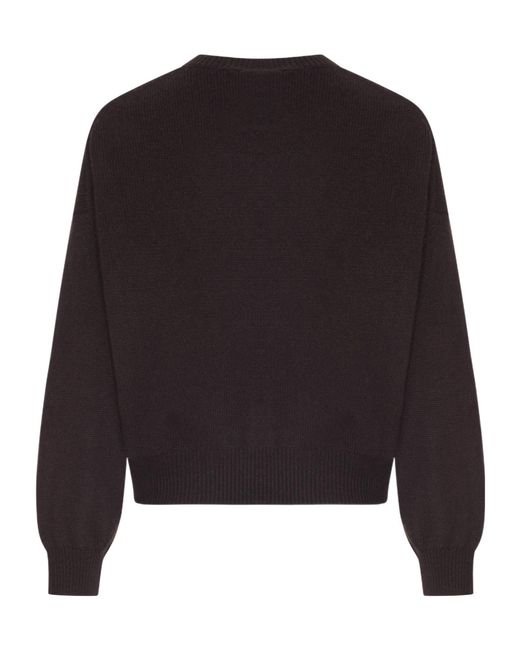 Lisa Yang Black Ribbed Knitted Sweater
