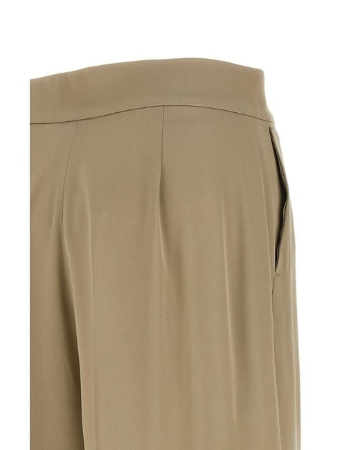 Max Mara Natural Palan Crease Detailed Trousers