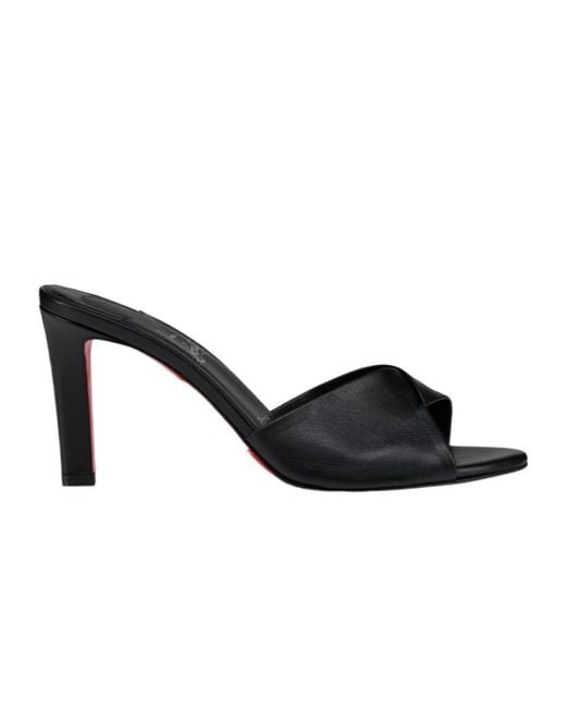 Christian Louboutin Black Fanny Slide Heeled Mules