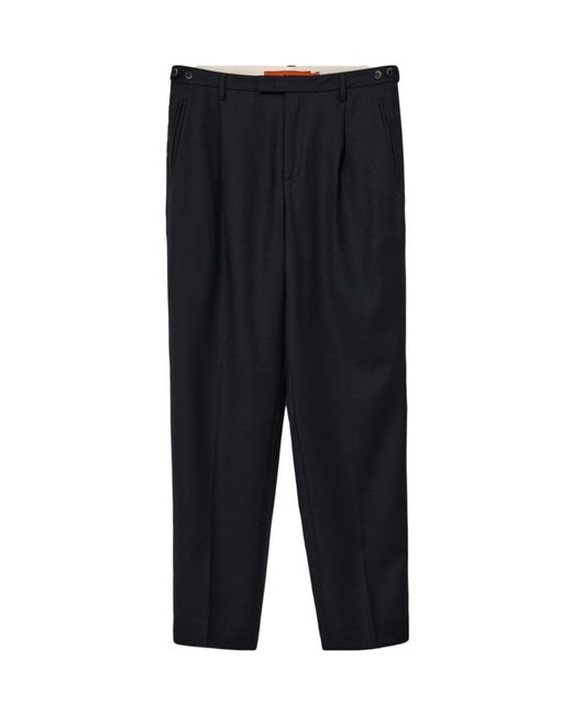 Barena Black Pleated Casual Pants for men