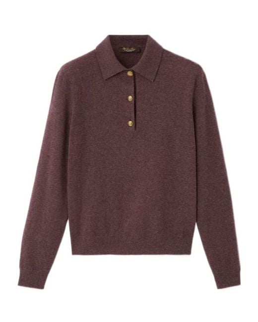 Loro Piana Purple Classic Polo Shirt