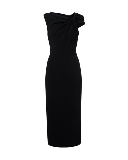 Givenchy Black Draped Cocktail Dress