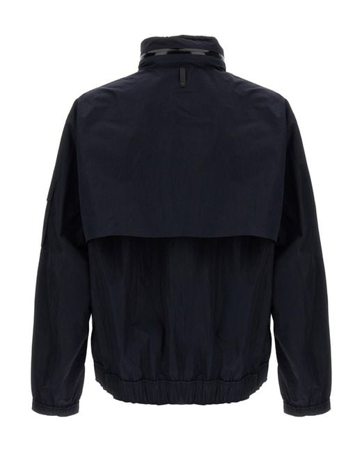 Mackage Blue Garrett Hooded Jacket for men