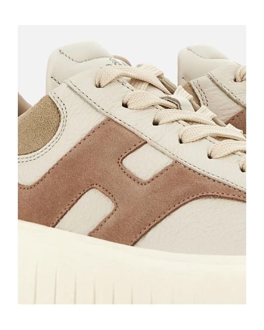 Hogan Natural H-Stripe Low-Top Sneakers