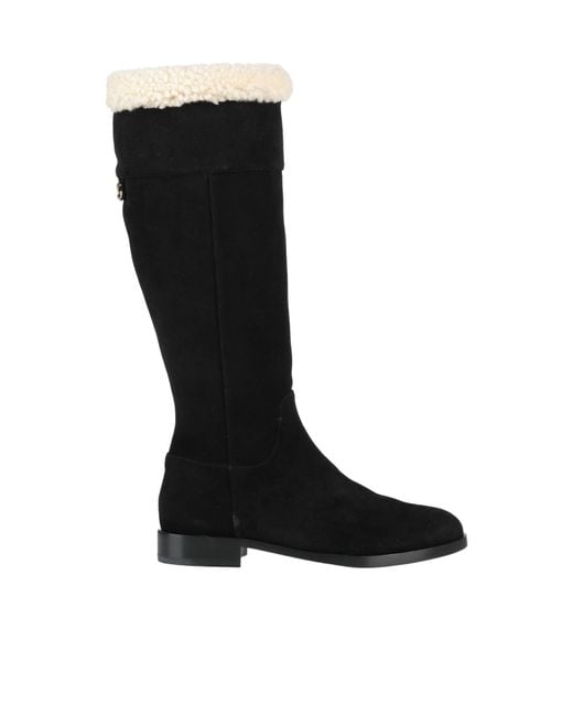 Dolce & Gabbana Black Two-Tone Leather Platform Boots