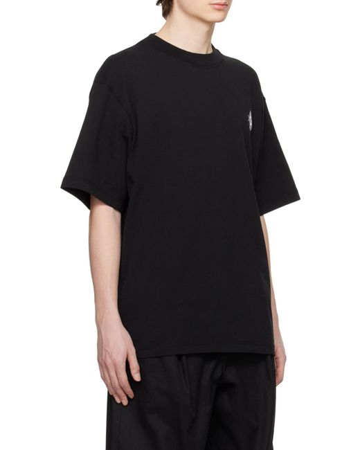 Eytys Black Logo-Emblem T-Shirt for men