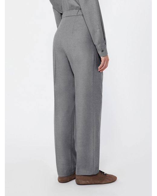 Max Mara Gray Pleated Drawstring Pants