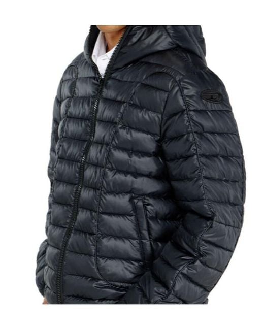 DIESEL Blue W-Stone-Wrd Winter Jacket for men