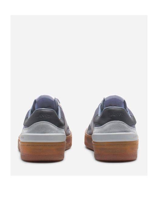 Lanvin Gray Clay Low-Top Sneakers