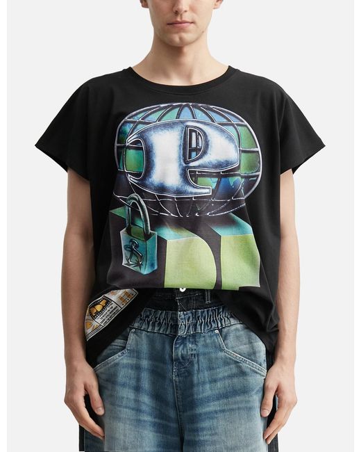 PDF CHANNEL Green Crew Neck T-Shirt for men