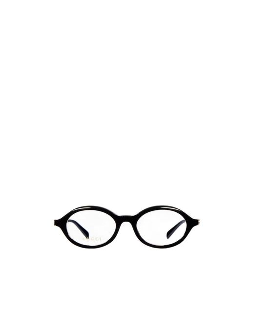 Gucci White Oval Optical Frame