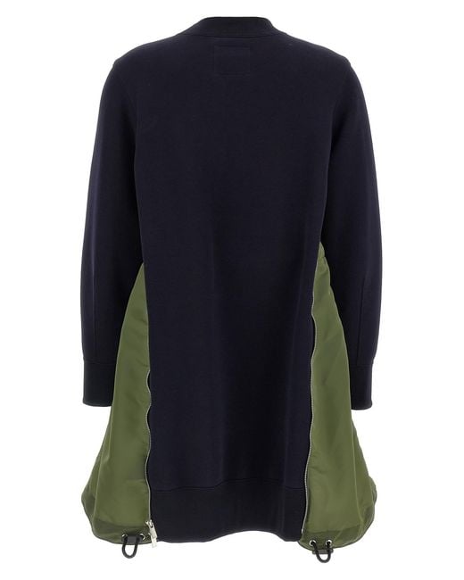 Sacai Blue Sponge Mini Dress