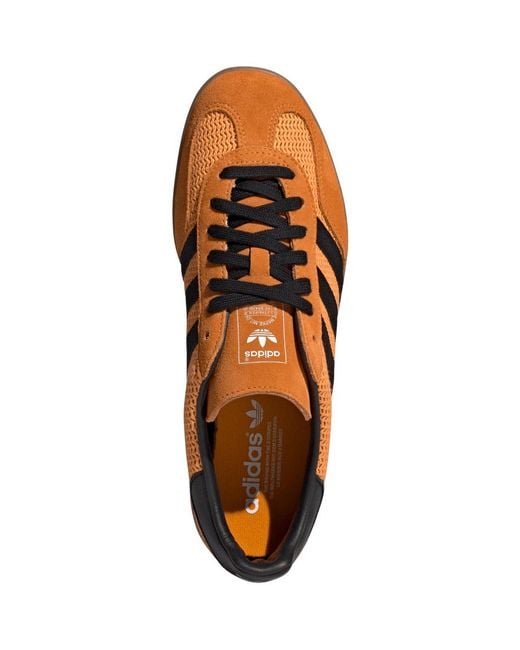 Adidas Originals Brown Gazelle Indoor Low-Top Sneakers for men