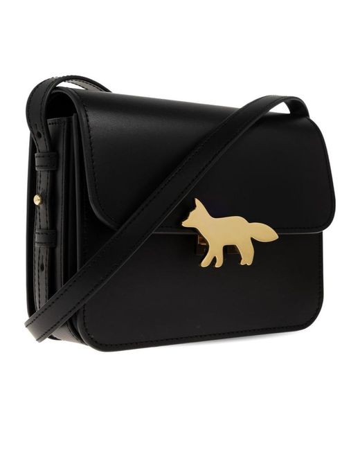 Maison Kitsuné Black Maison Kitsuné Edie Crossbody Bag for men