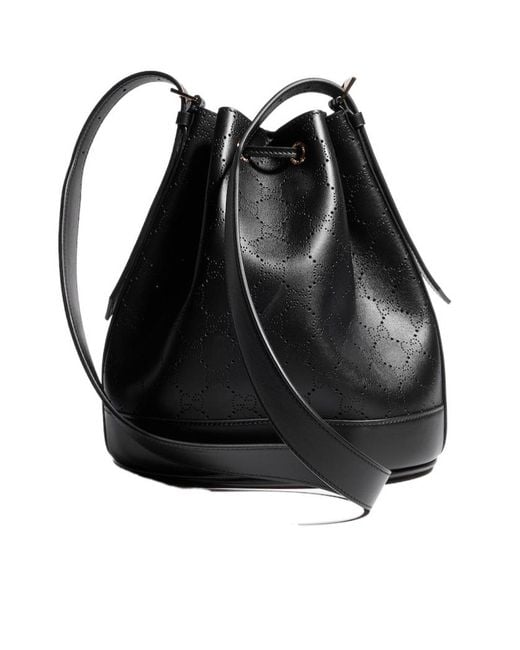 Gucci Black Venice Small Bucket Bag
