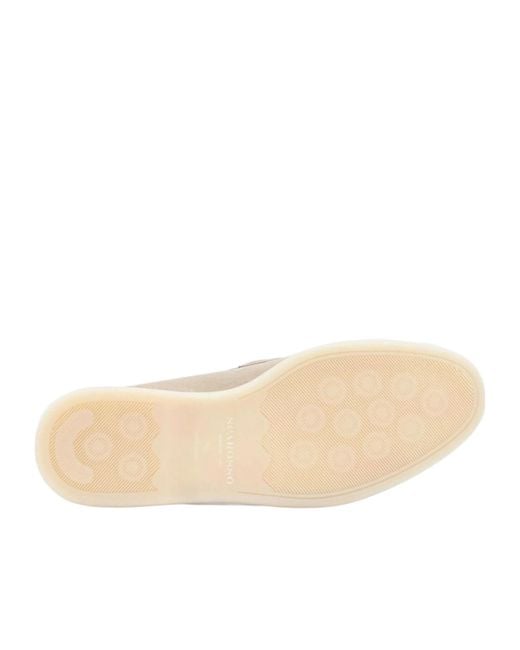 Scarosso White Luciano Almond Toe Loafers for men