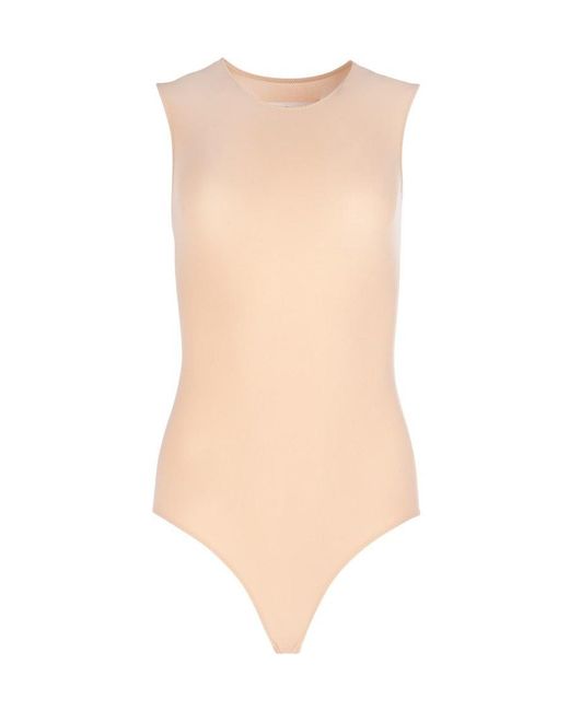 Maison Margiela Natural Sleeveless Bodysuit
