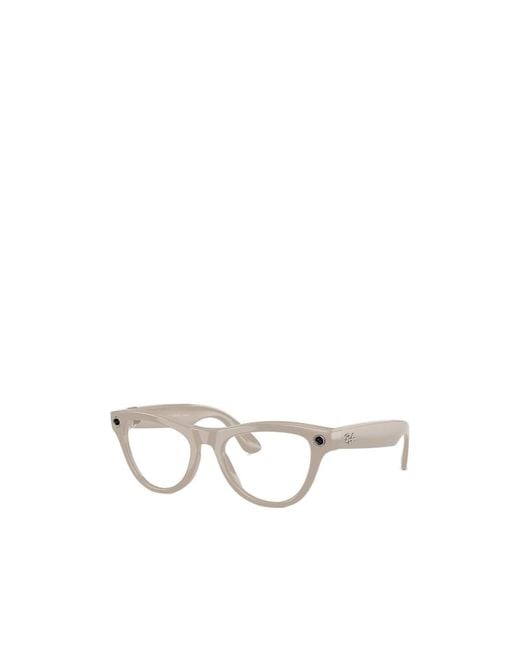 Ray-Ban White Frame Sunglasses for men