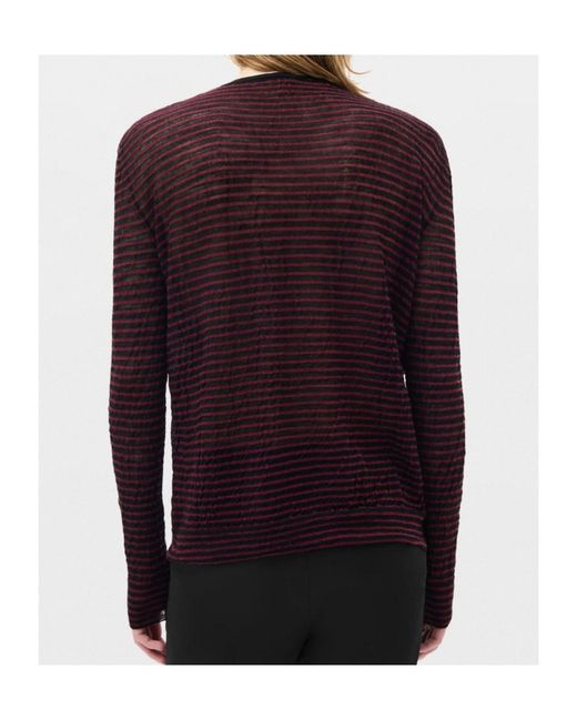 Ann Demeulemeester Black Racin Crew Neck Light Sweater for men