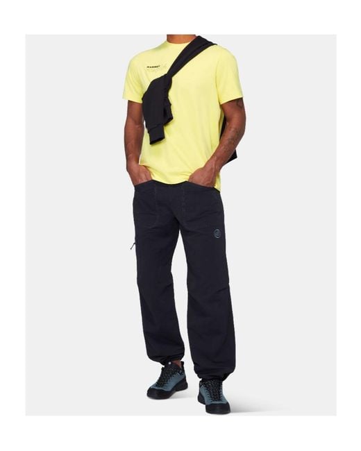 Mammut Yellow Base T-Shirt Multi-Pitch for men