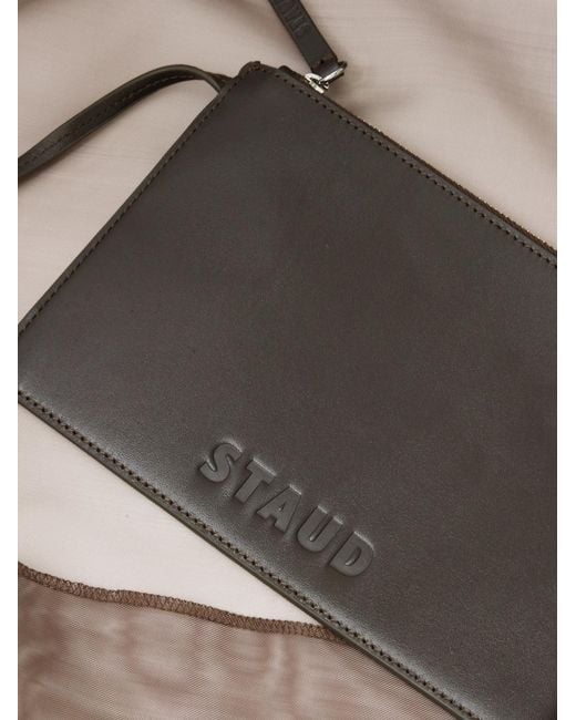Staud Brown Christos Mesh Tote Bag