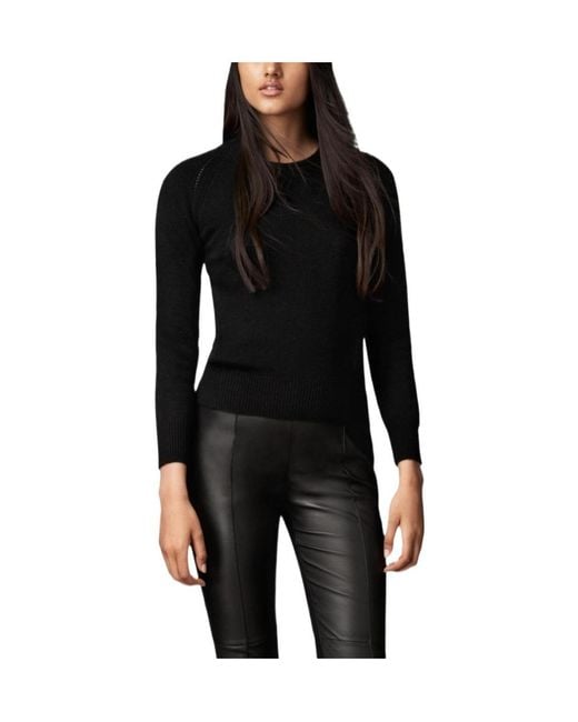 Burberry Blue Round-Neck Knitted Pullover