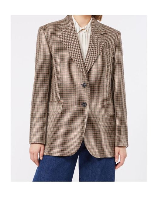 Max Mara Brown Studio Mstsalice Single-Breasted Jacket