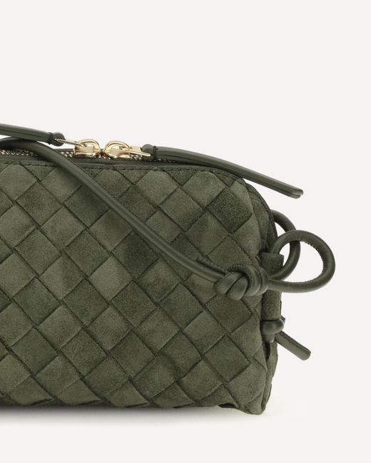 Bottega Veneta Green Woven Shoulder Bag