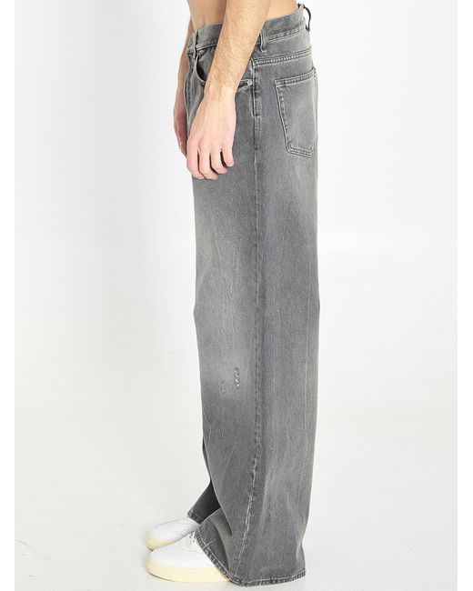 Golden Goose Deluxe Brand Gray Wide-Leg Jeans for men