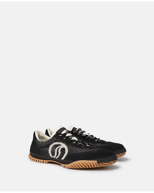 Stella McCartney Black S Wave Lace-Up Sneakers