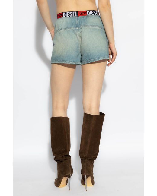 DIESEL Blue De-Skep-S Denim Shorts