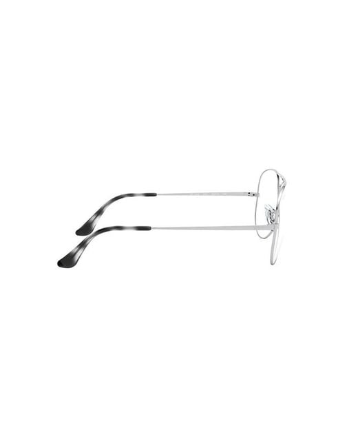 Ray-Ban White Aviator Frame Glasses for men