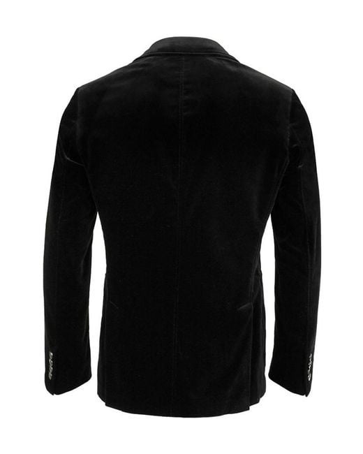 Armani Collezioni Black Single-Breasted Blazer for men