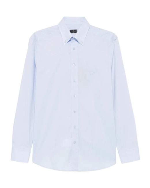 Etro White Button-Down Regular-Fit Shirt for men