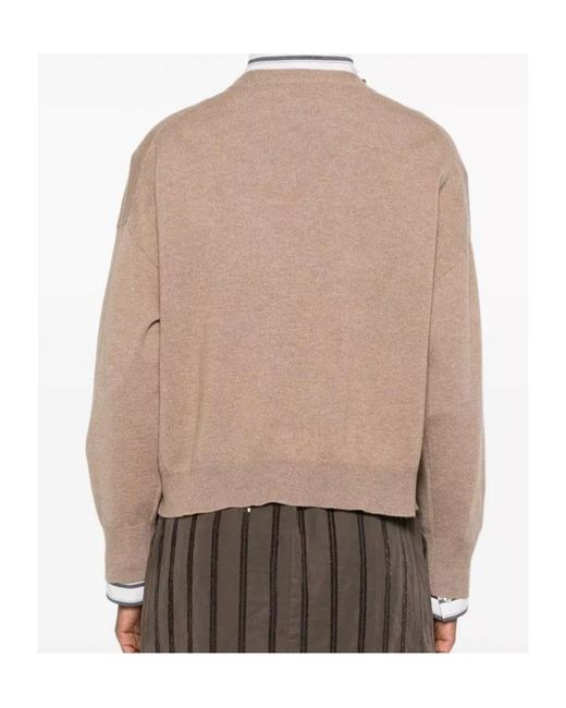Brunello Cucinelli Natural Cashmere Crewneck Sweater