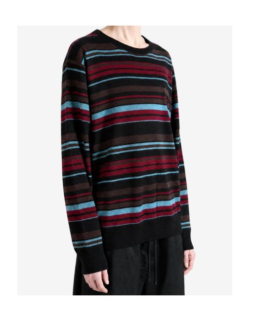 Dries Van Noten Gray Long-Sleeve Crew-Neck Sweater for men