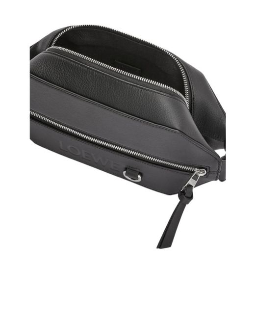 Loewe Gray Convertible Zipped Sling Bag for men
