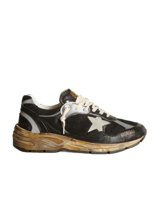 Golden Goose Deluxe Brand Black Running Dad Net Lace-Up Sneakers