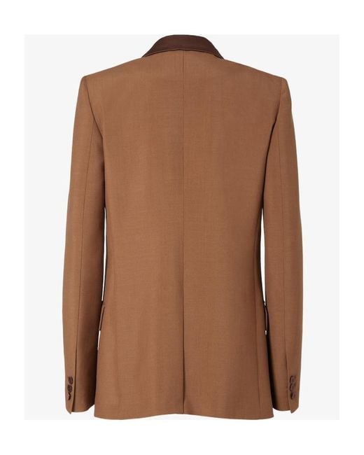Fendi Brown Single Breasted Tailored Blazer