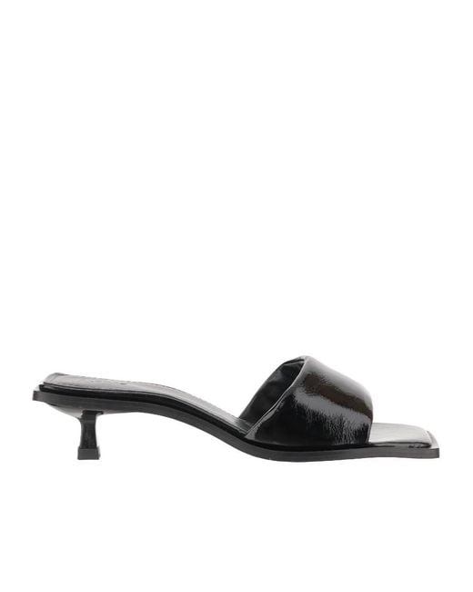 Alohas Black Square Toe Sandals
