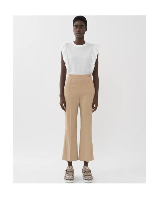 Chloé Natural Horn Casual Pants